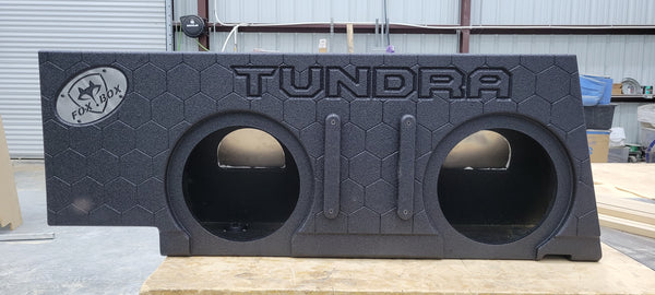 2022+ Hybrid and Non Hybrid Toyota Tundra Crew Max 2-10" vented sub box