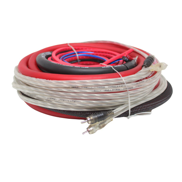 FULL TILT, Red / Black, 0ga Amp wiring kit